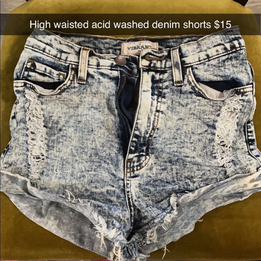 Denim shorts